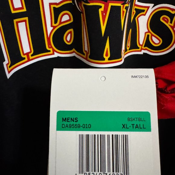 Nike NBA Atlanta Hawks Throwback Team Issue Player Pregame Shirt Mens NEW - Picture 11 of 11